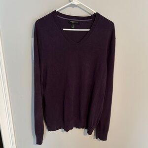 Purple V-Neck Sweater
